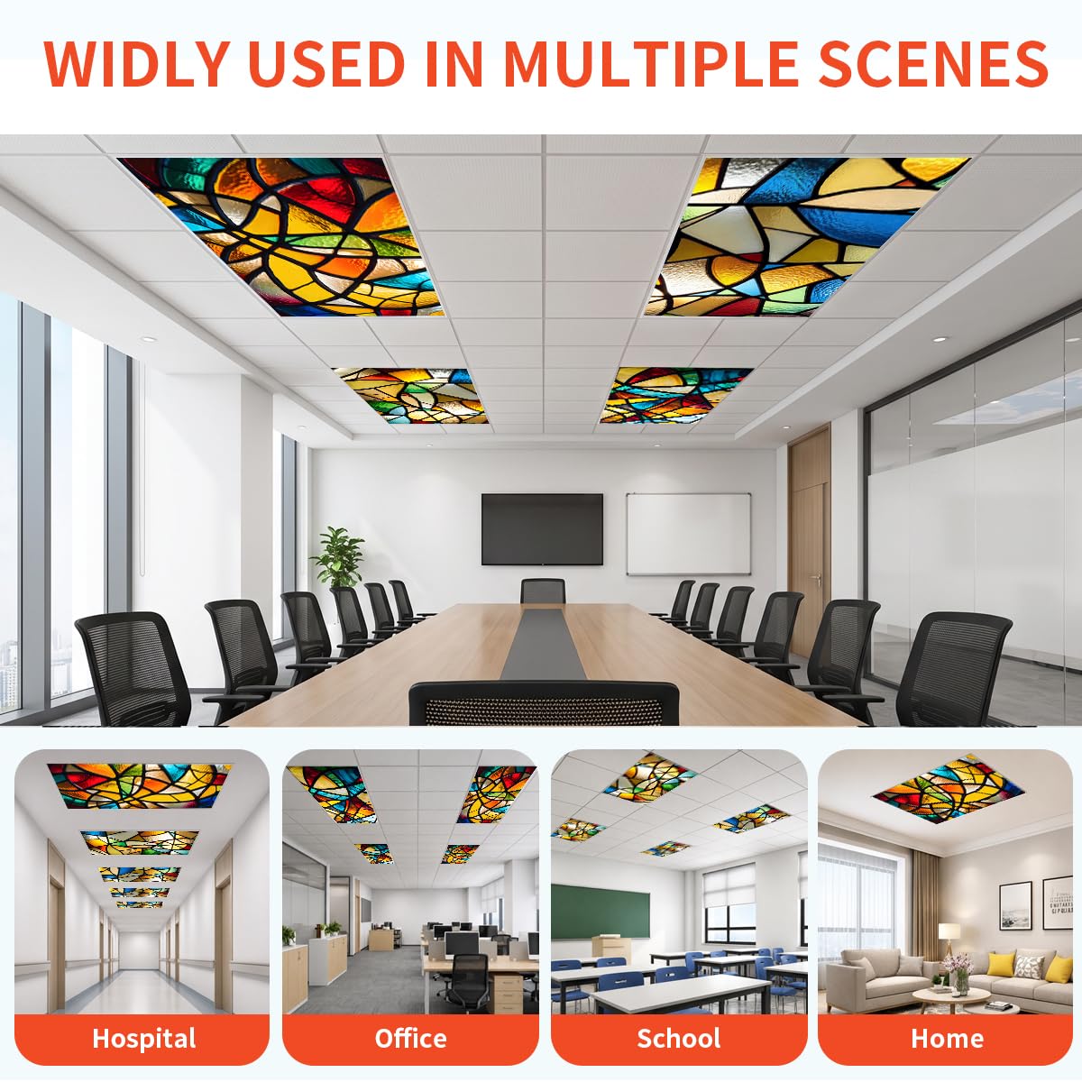 Zepluron in-use office setting softening light to reduce eye strain