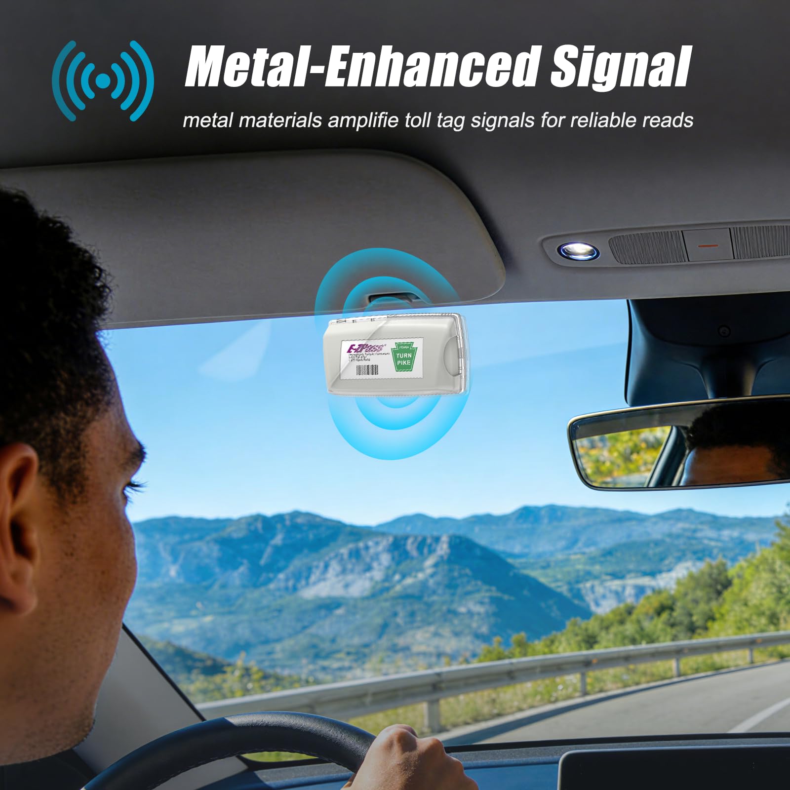 Zeyitian holder installed in a car demonstrating clear line-of-sight and scan reliability