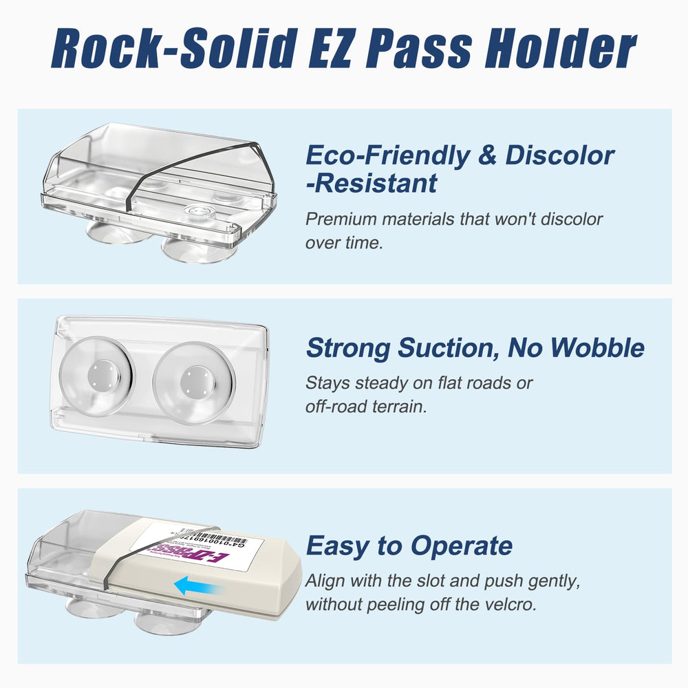 Zeyitian holder beside a ruler showing exact fit for 3.7×1.9 inch EZ Pass Mini