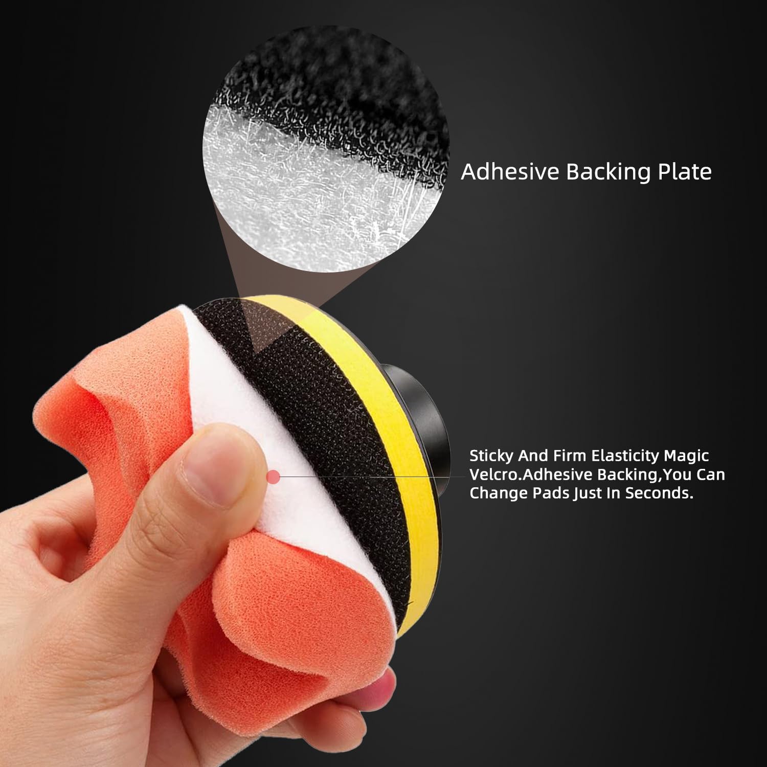 ZFE polishing with drill on car bumper, demonstrates precise small-area correction