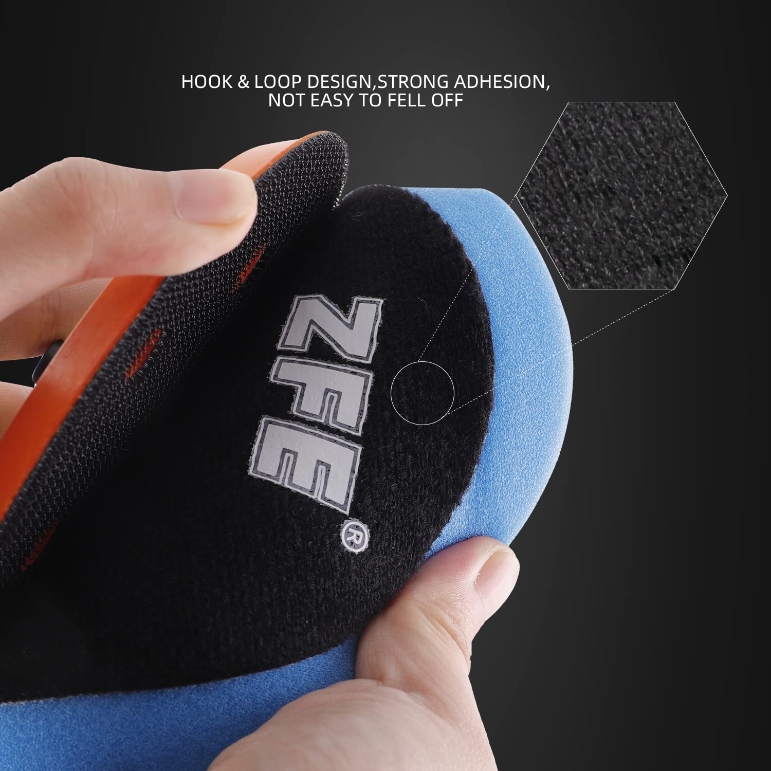 ZFE pad next to ruler showing true 6-inch diameter for accurate size fit