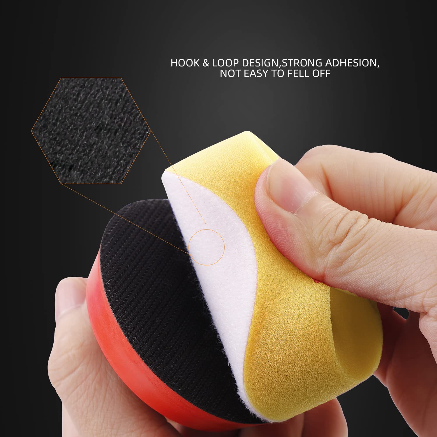 ZFE pad mounted on polisher repairing a small panel efficiently