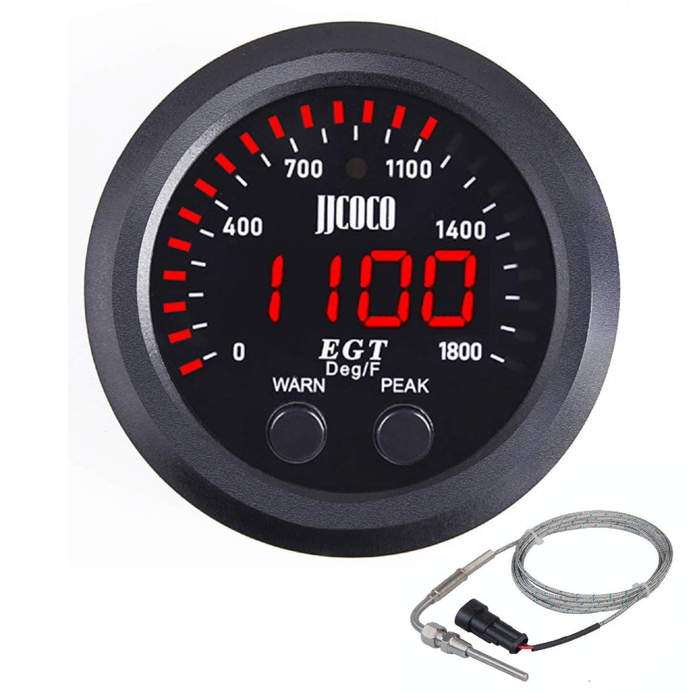 ZHSYMX gauge front view showing clear LED display and durable bezel for easy reading