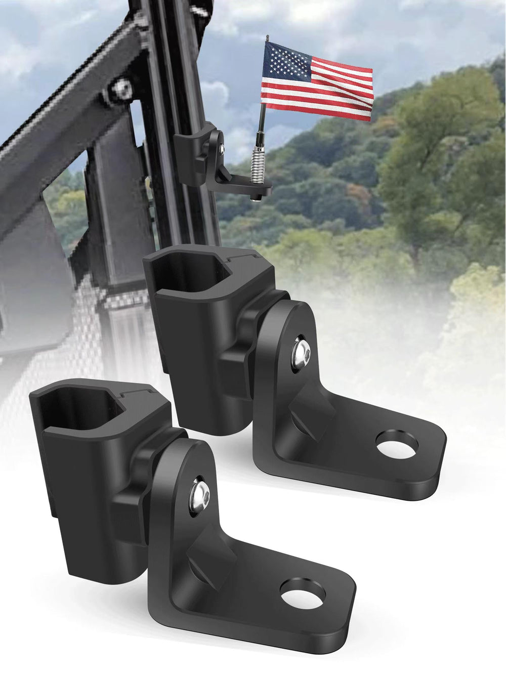 ZIDIYORUO front view clamp mounted on pro-fit cage for secure light mounting