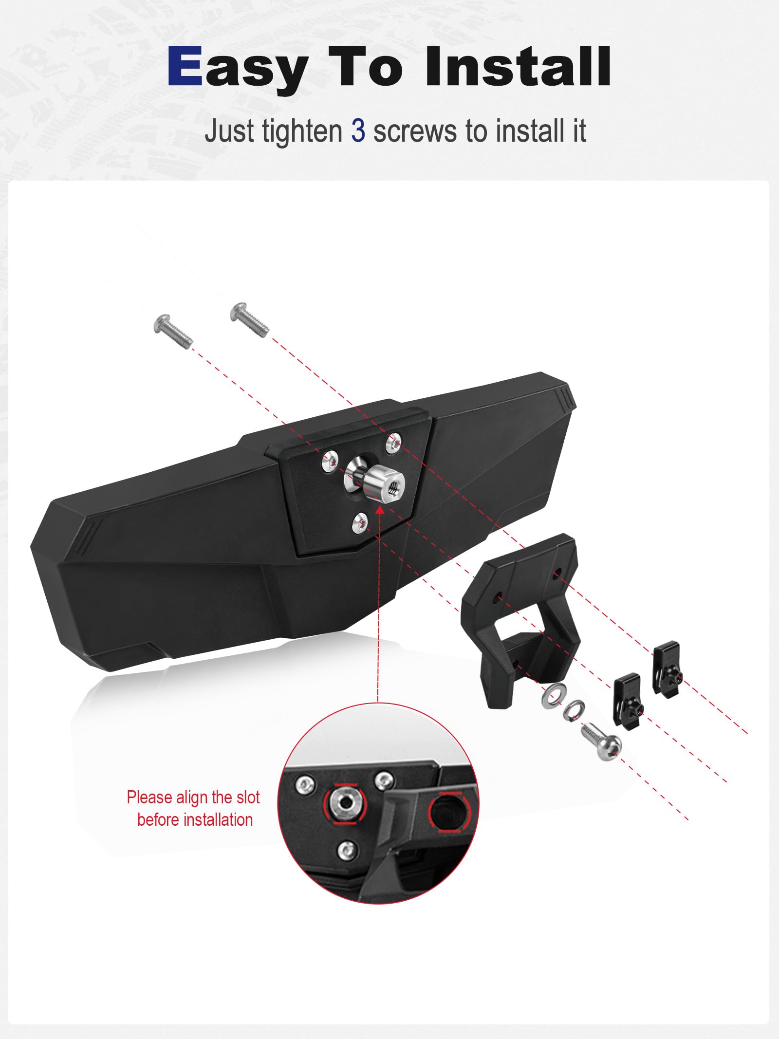 ZIDIYORUO included bolts and gasket illustrating quick secure installation