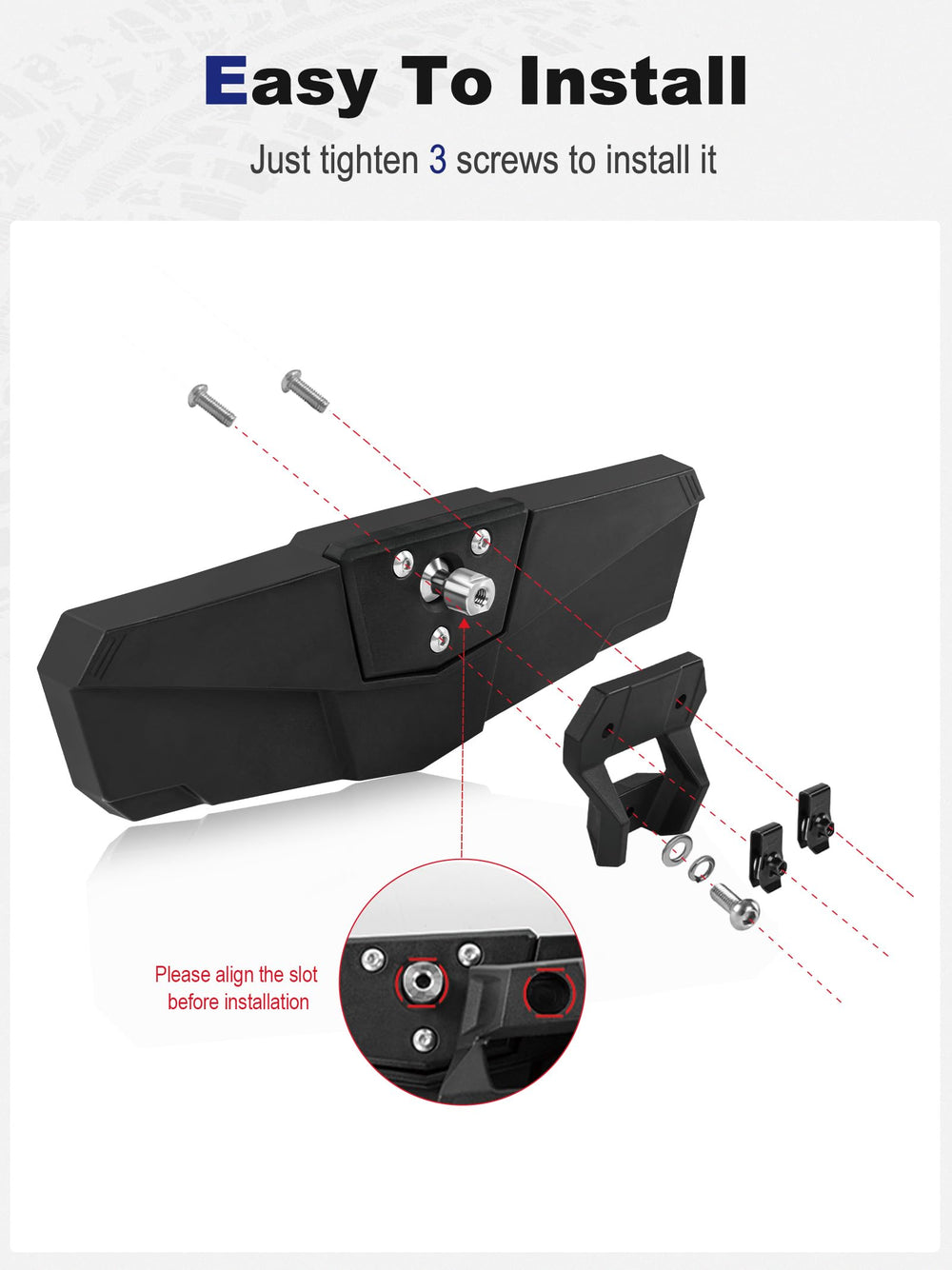 ZIDIYORUO included bolts and gasket illustrating quick secure installation