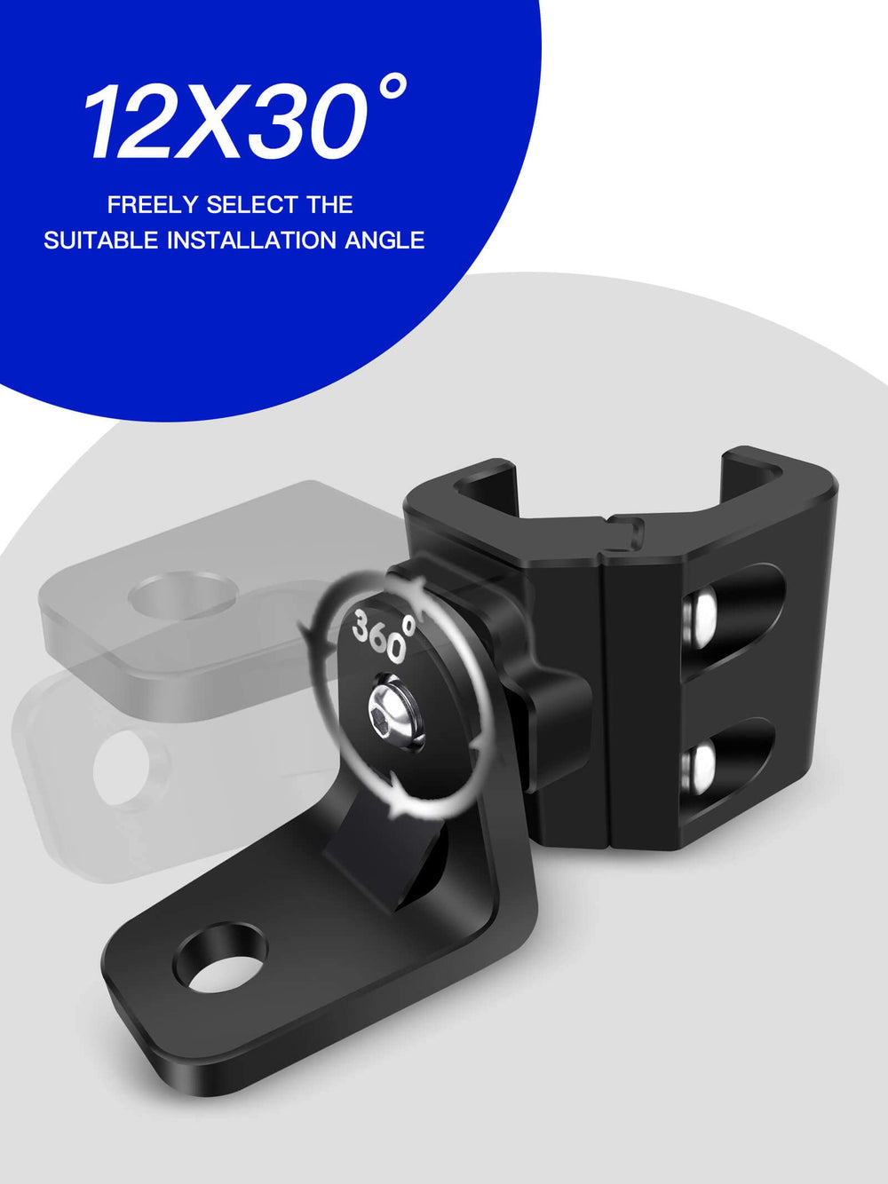 ZIDIYORUO mount next to ruler showing compact size and easy fit on tubing