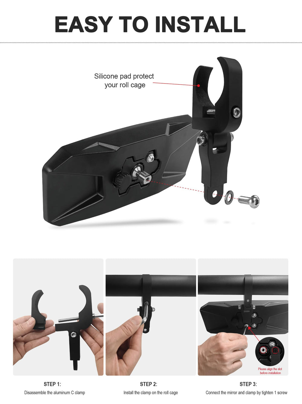 ZIDIYORUO scratch cushion inside clamp protecting roll cage finish