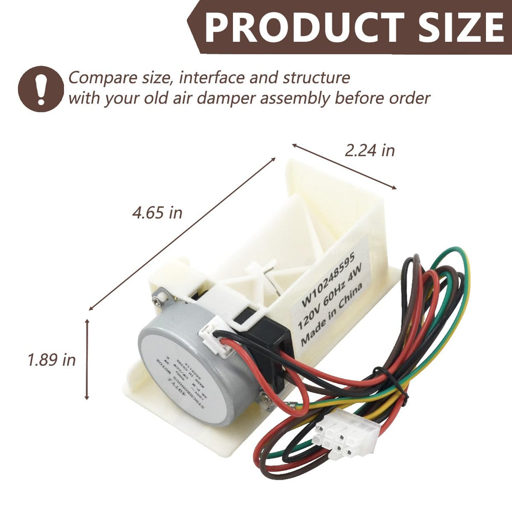 ZihDyraer damper electrical connector close-up for easy compatibility check