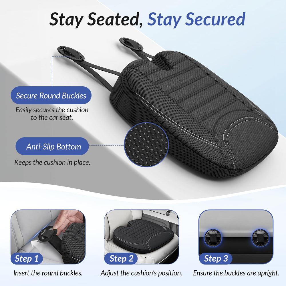 ZIKEE cushion installed in SUV seat improving posture and ride comfort
