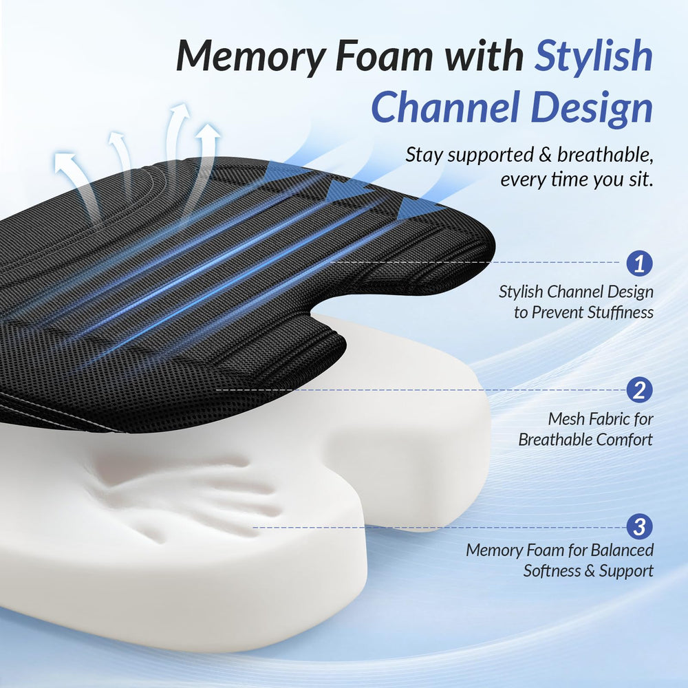 ZIKEE memory foam compression test demonstrating contouring support