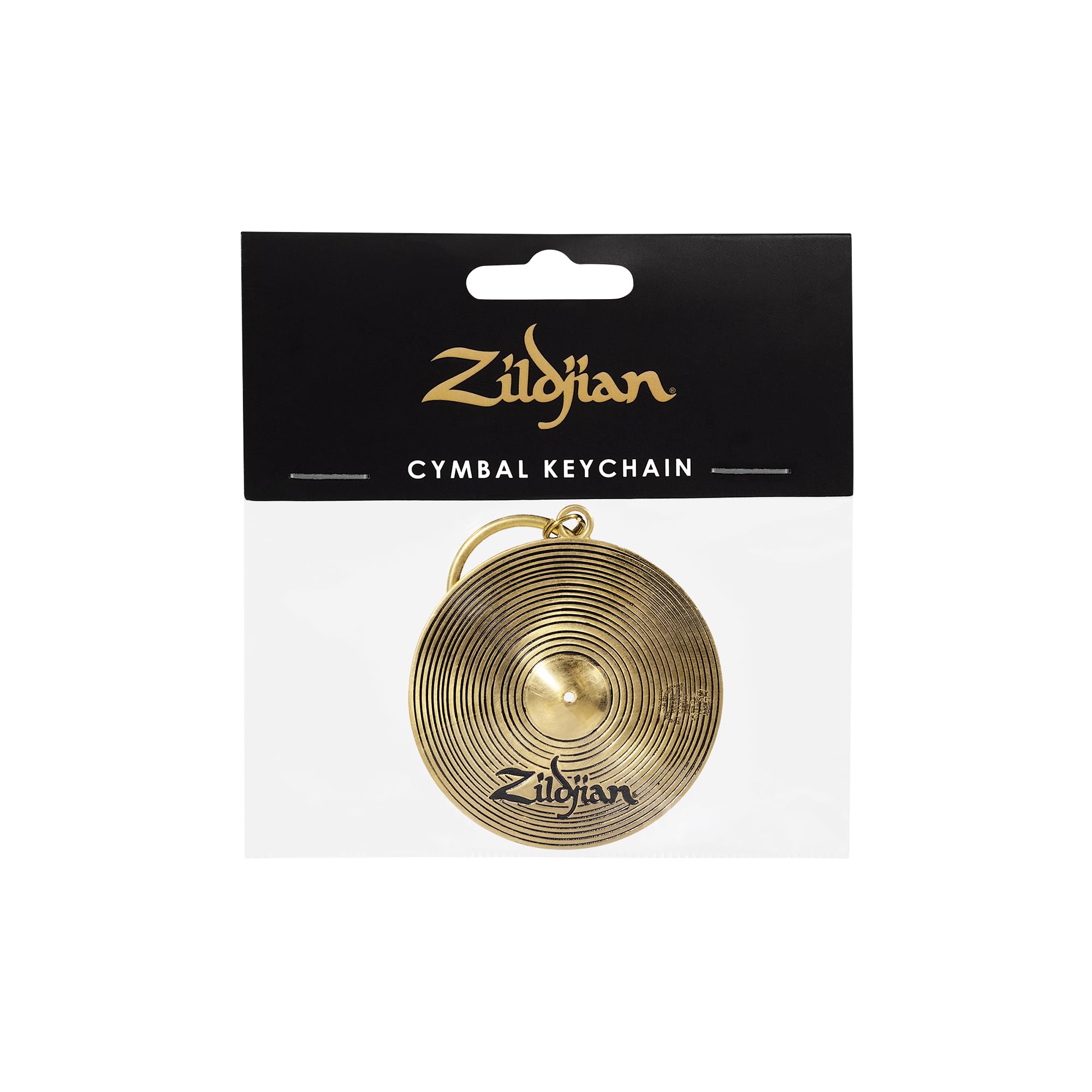 Zildjian packaged keychain with tag ready for gifting or retail display