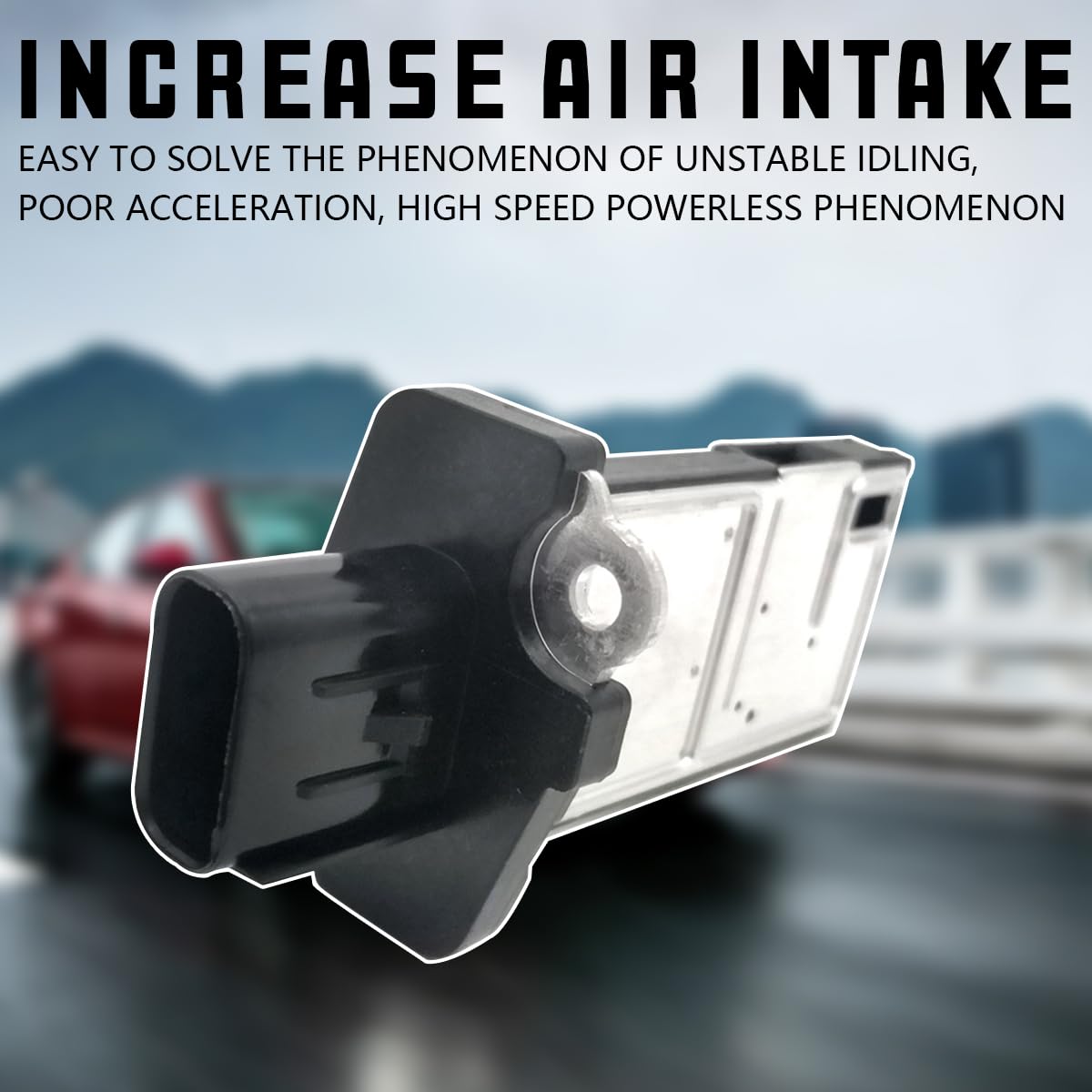 zipelo sensor installed in vehicle airbox illustrating proper placement