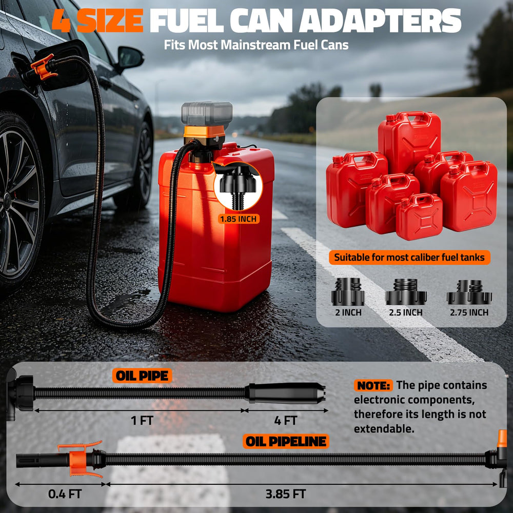 ZixDeNex mounted on a gas can demonstrating secure hands-free fueling