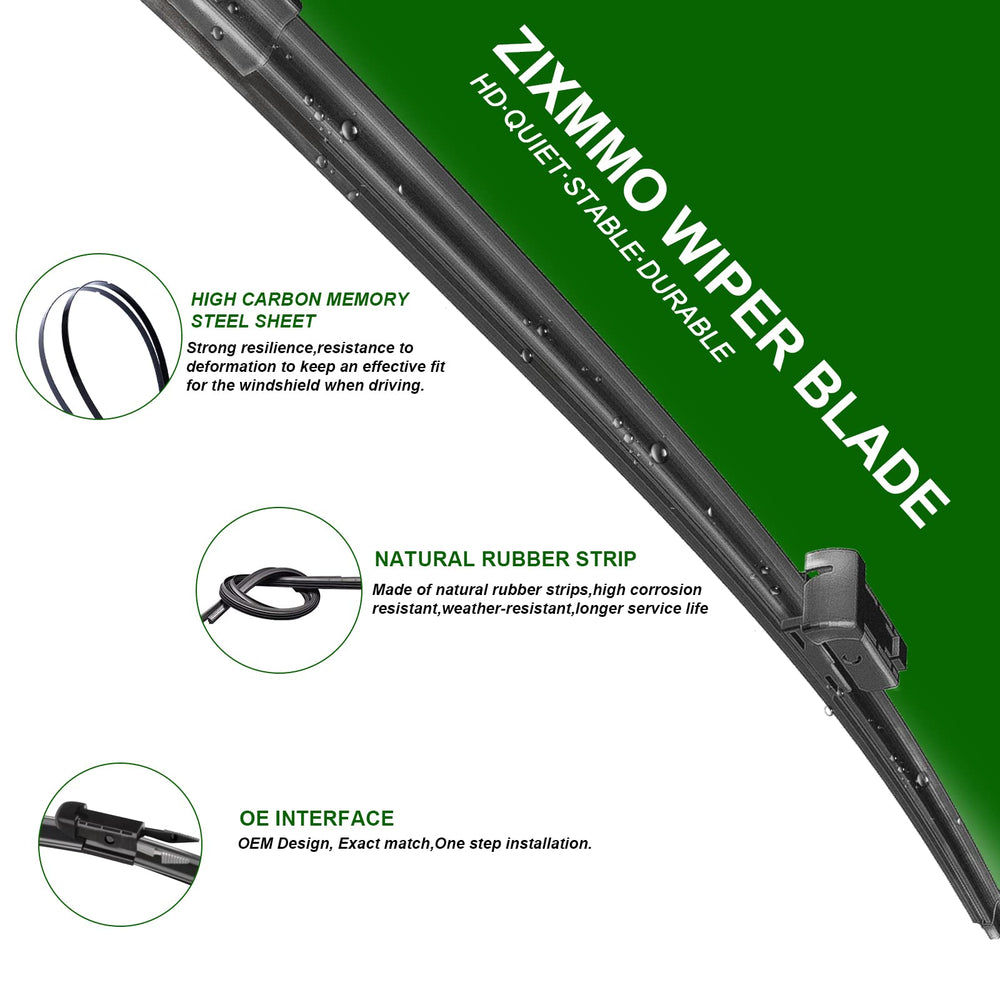 ZIXMMO close-up of rubber edge showing smooth wipe and durable material