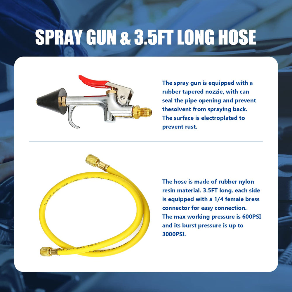 ZJERYL GULL precision nozzle detail reducing spray-back for cleaner system rinses