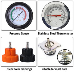 ZJERYL GULL pressure gauge and hand pump closeup for precise leak detection