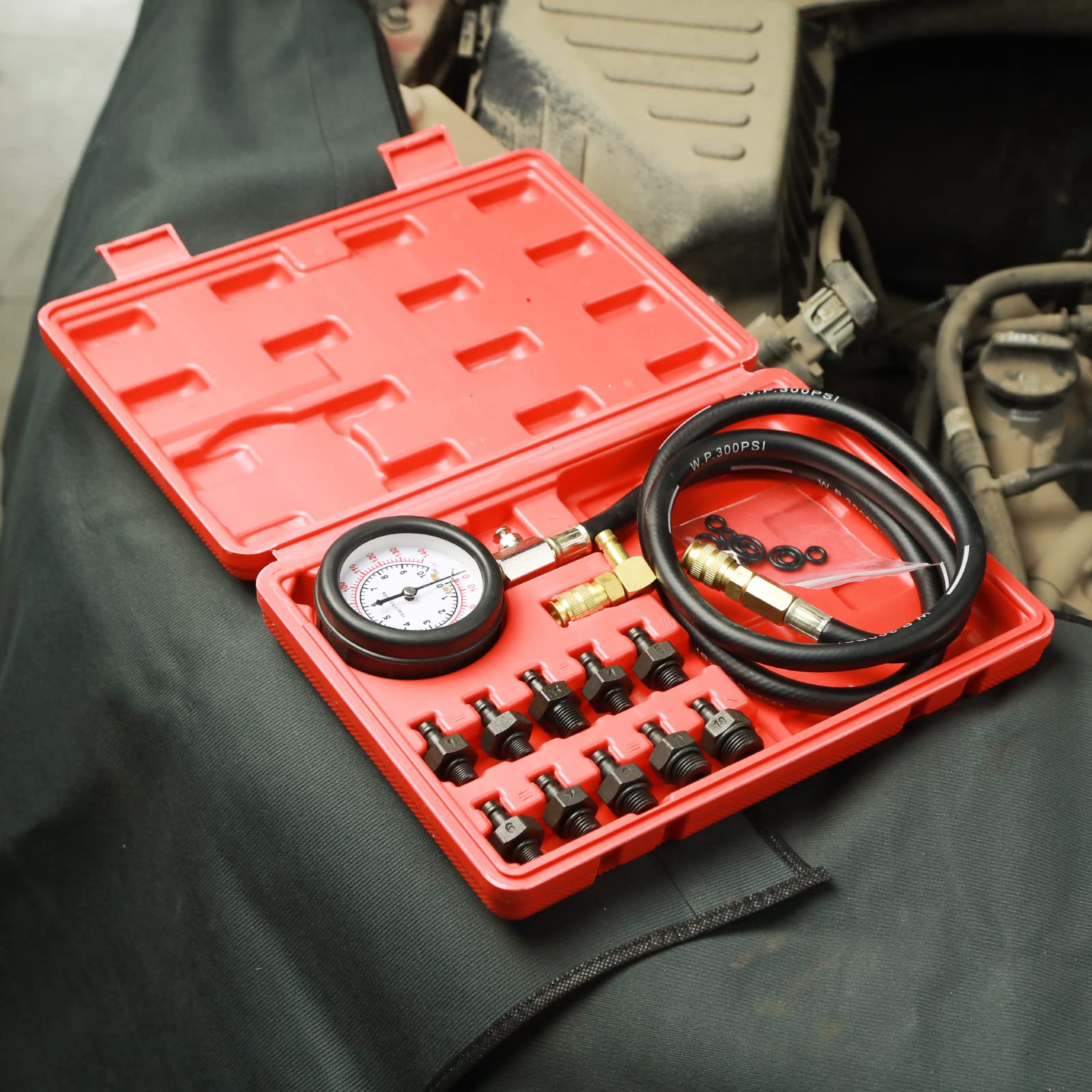 ZJERYL GULL nine seal gaskets beside toolbox demonstrating organized storage