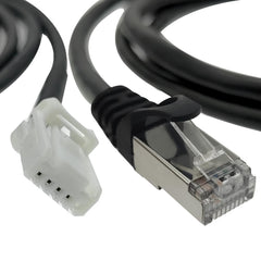 ZKTOOL cable plugged into Tesla Model 3 diagnostic port demonstrating easy connection