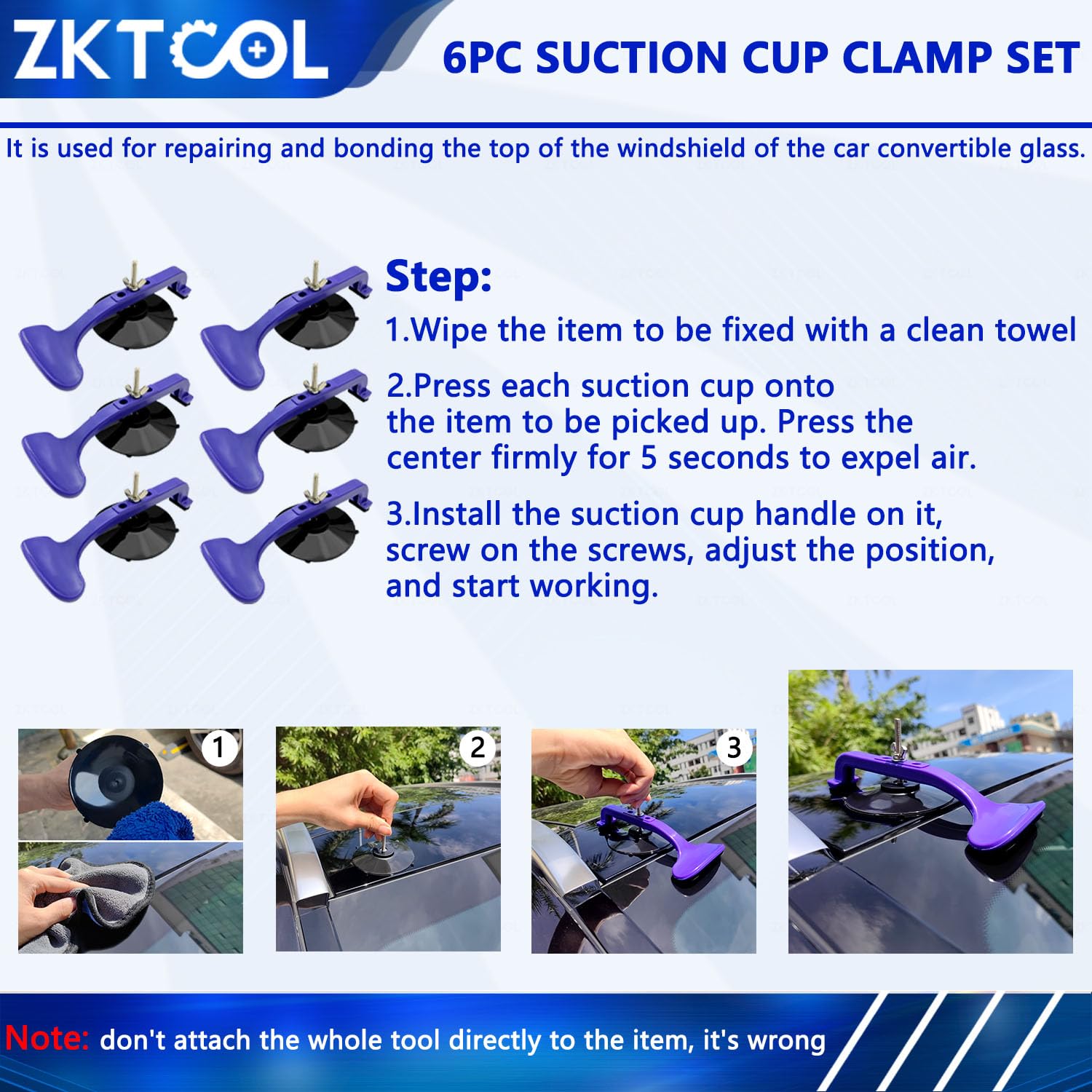 ZKTOOL close-up of suction cup texture improving surface grip