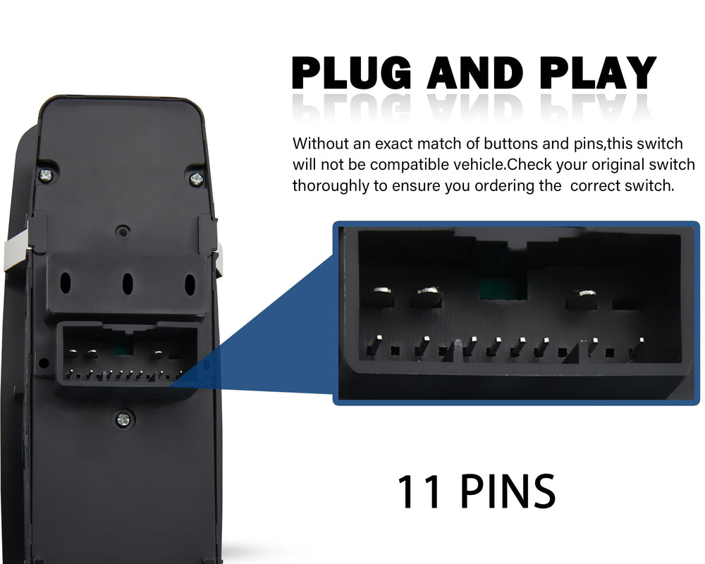 ZLC-ZAMXY 11-pin connector rear view showing pins for plug-and-play installation compatibility
