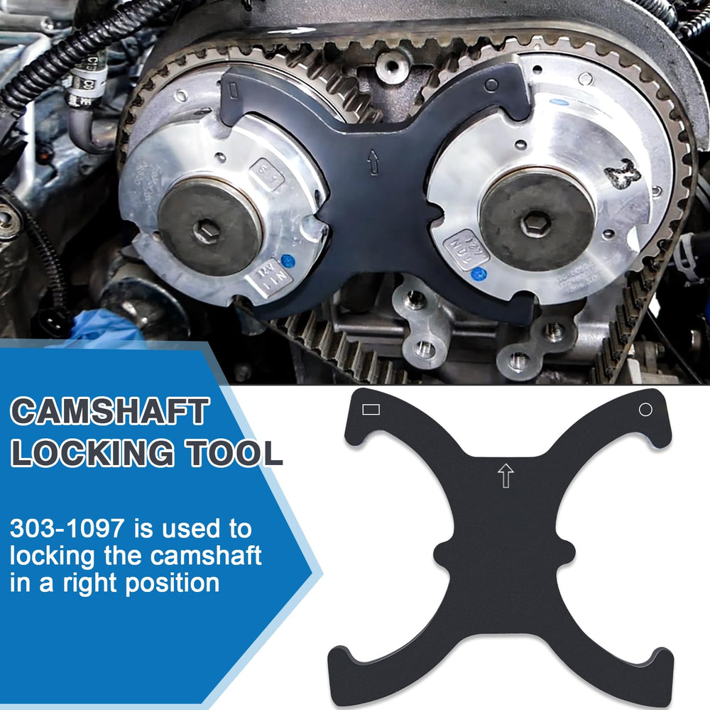 ZMCYNG tensioner lock in use showing maintained belt/chain tension for reliable reassembly