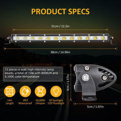 Zmoon side profile highlighting slim 0.98 inch body, saves mounting space