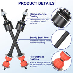 ZNB sway bar end link detail showing durable joint for firmer steering
