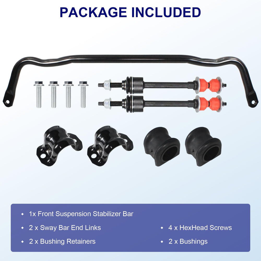 ZNB stabilizer bar size comparison on workbench confirms correct fit