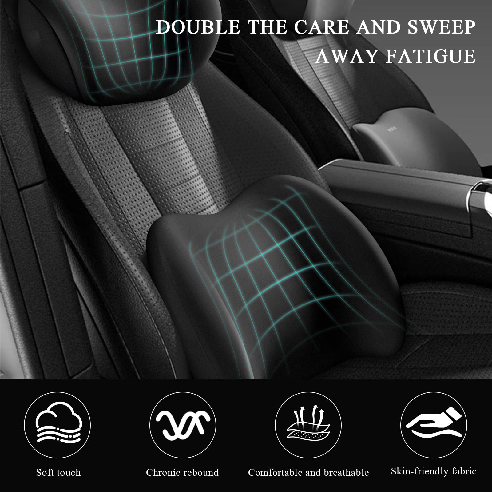 ZNDAW lumbar angle detail demonstrating ergonomic lower-back support