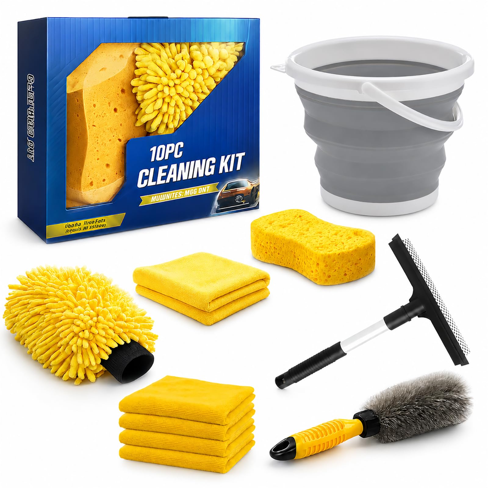 ZODISTORE full kit laid out showing all 10 tools for complete car care
