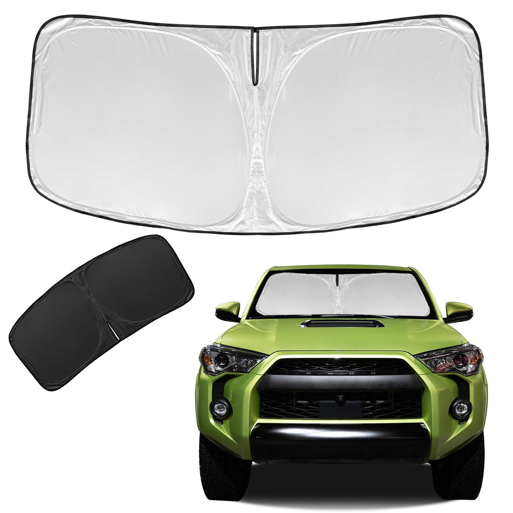 ZOIBV front view showing fitted sun shade and clean fit benefit
