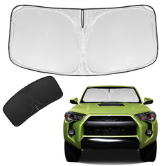 ZOIBV front view showing fitted sun shade and clean fit benefit