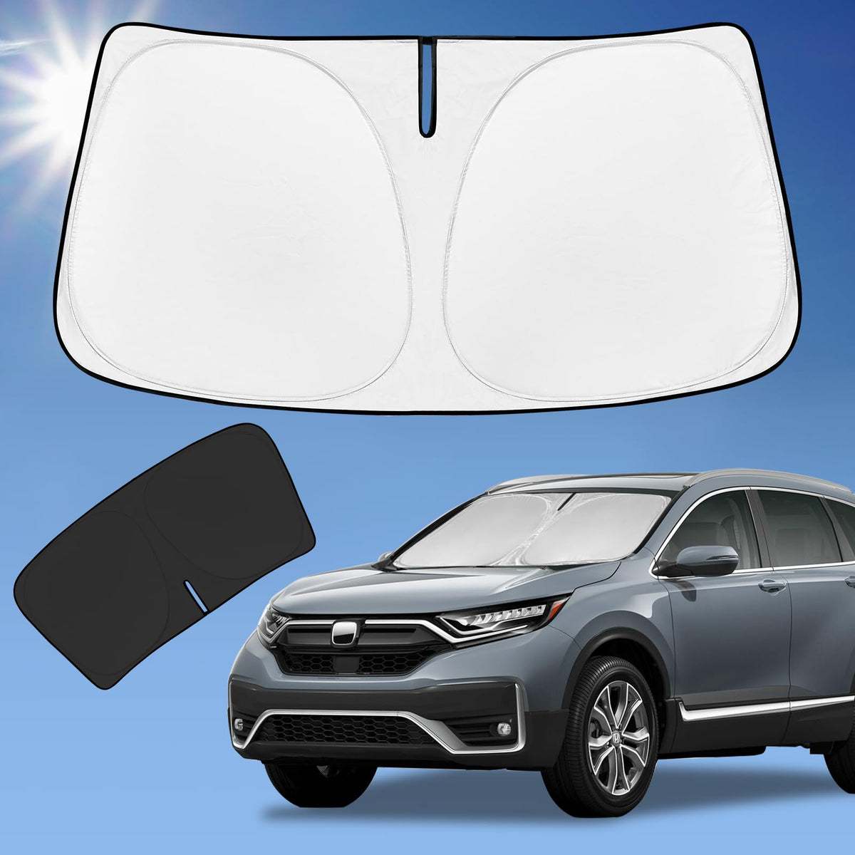 ZOIBV front view showing full windshield coverage and clean fit