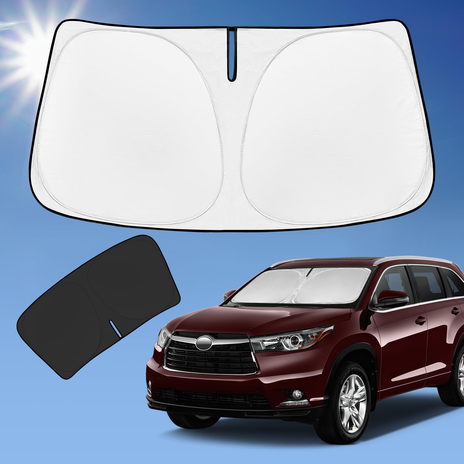 ZOIBV front packaging showing custom Highlander fit and easy setup