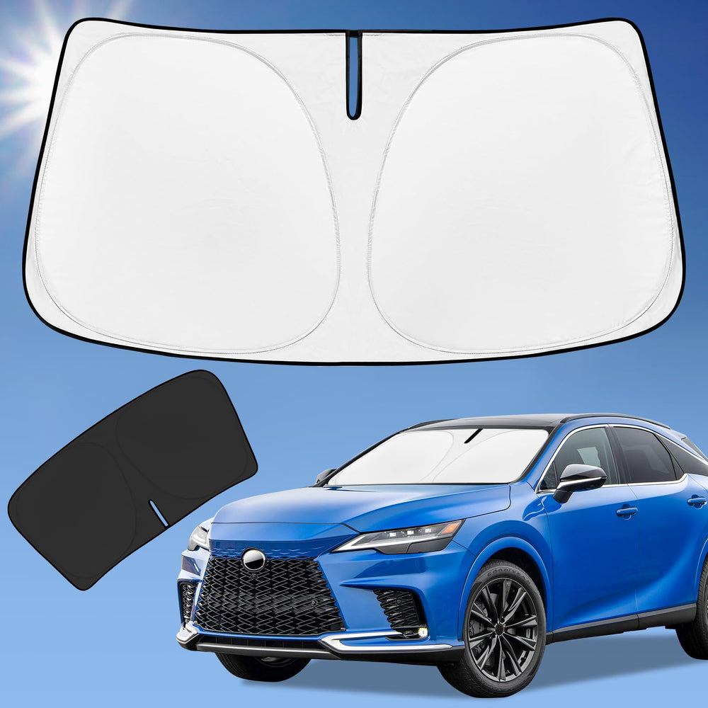 ZOIBV front view installed on Lexus RX showing full windshield protection and cooler cabin