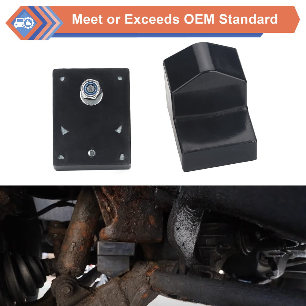 ZONFANT control arm bumper installed on control arm demonstrating reduced metal-to-metal contact
