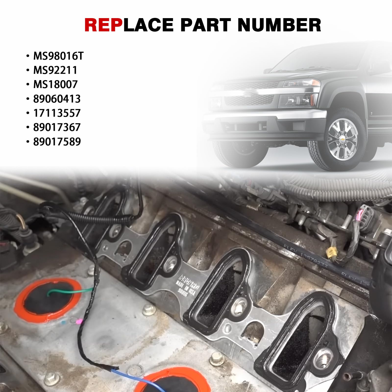 ZONFANT gasket installed on intake manifold demonstrating proper sealing benefit