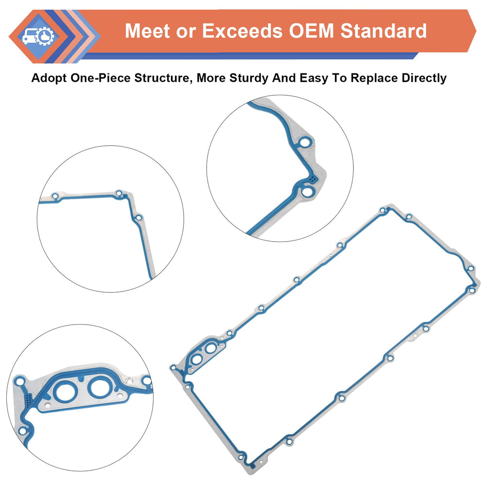 ZONFANT gasket installed on an oil pan illustrating proper mating and leak prevention