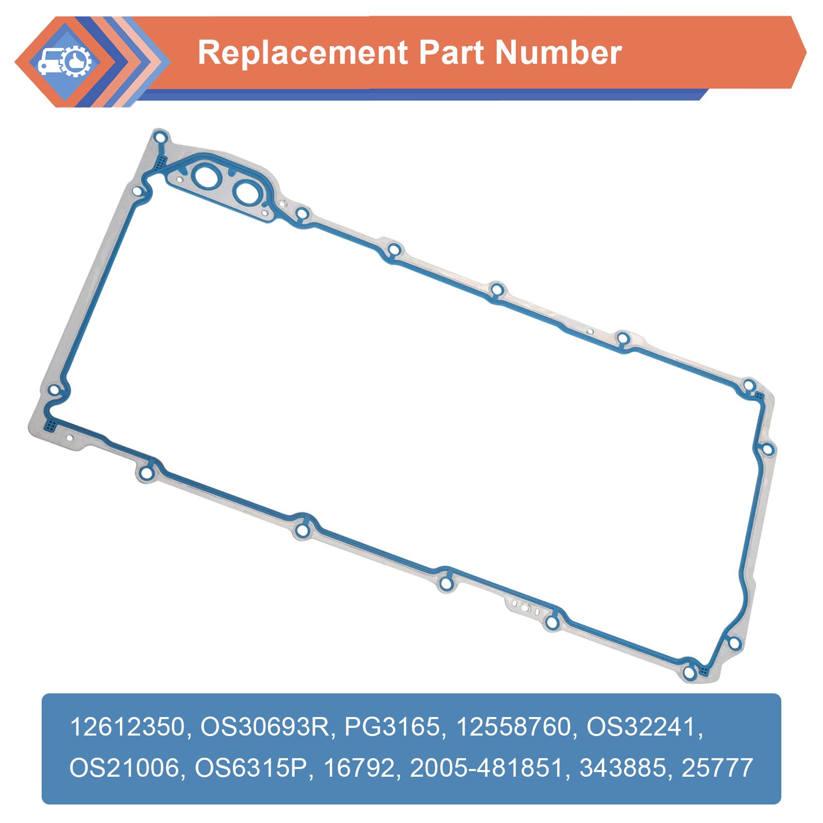 ZONFANT gasket beside a ruler for size comparison to confirm correct dimensions