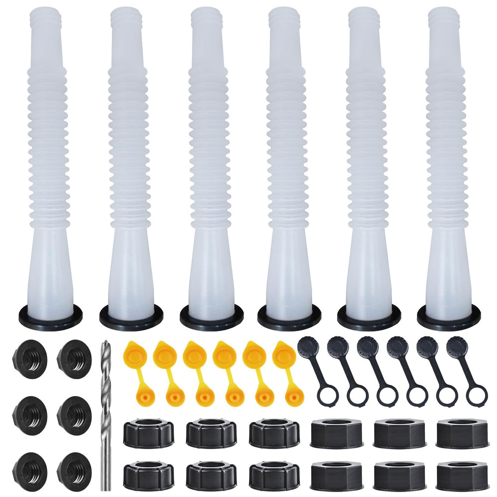 Zoolowua front packaging showing six white replacement nozzles and accessories for quick swap