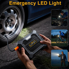 zopom inflating a car tire roadside for fast emergency help