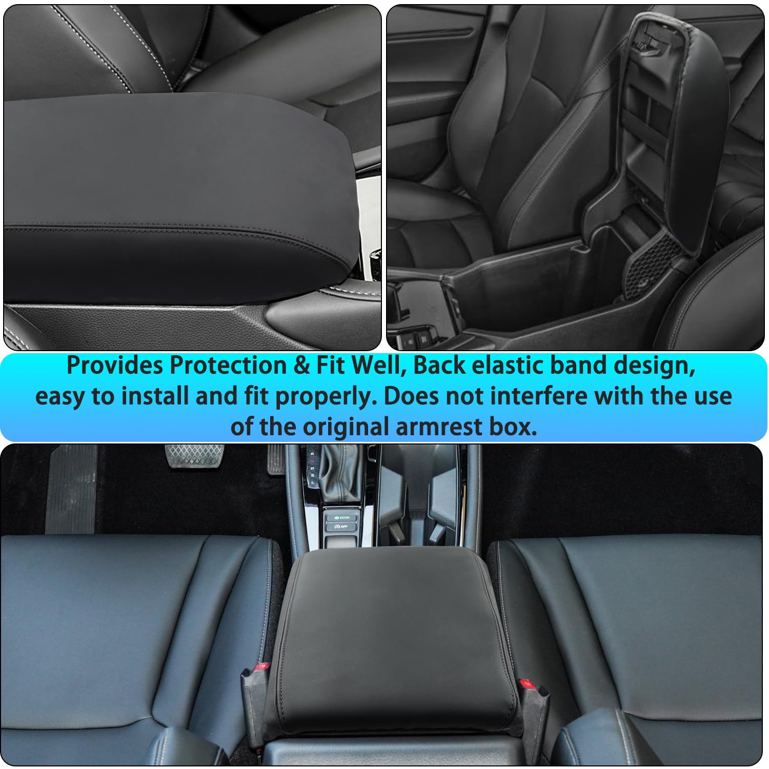 ZOXOQ armrest cover in car interior lifestyle scene highlighting style protection
