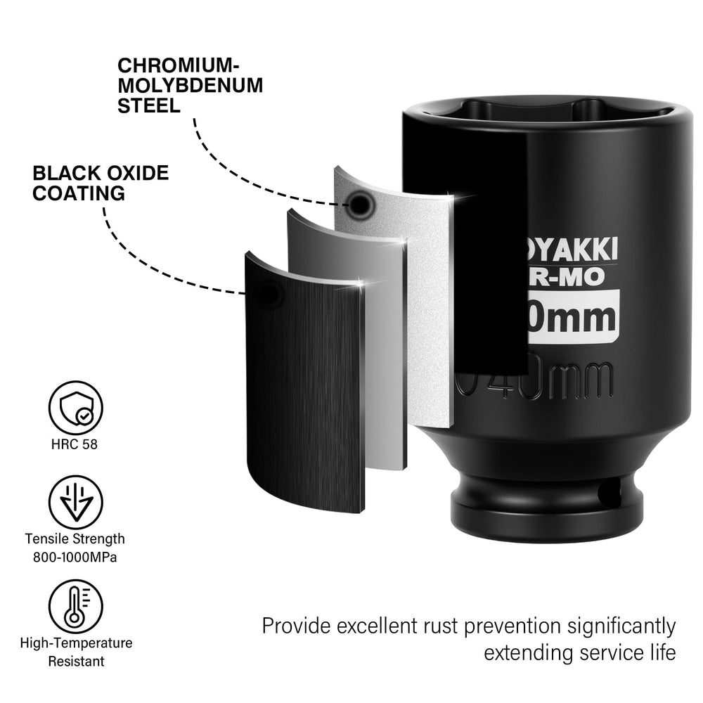 ZOYAKKI black phosphate finish texture for improved corrosion resistance