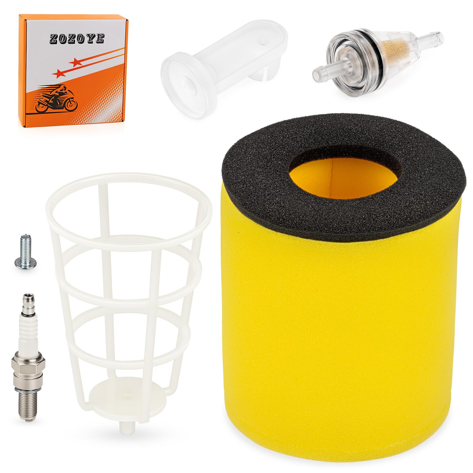 zozoye air filter front packaging showing kit and part numbers for easy identification