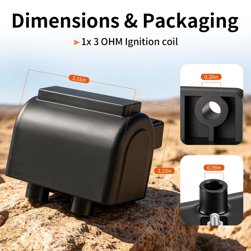 zozoye ignition coil packaging and label showing single-piece included coil