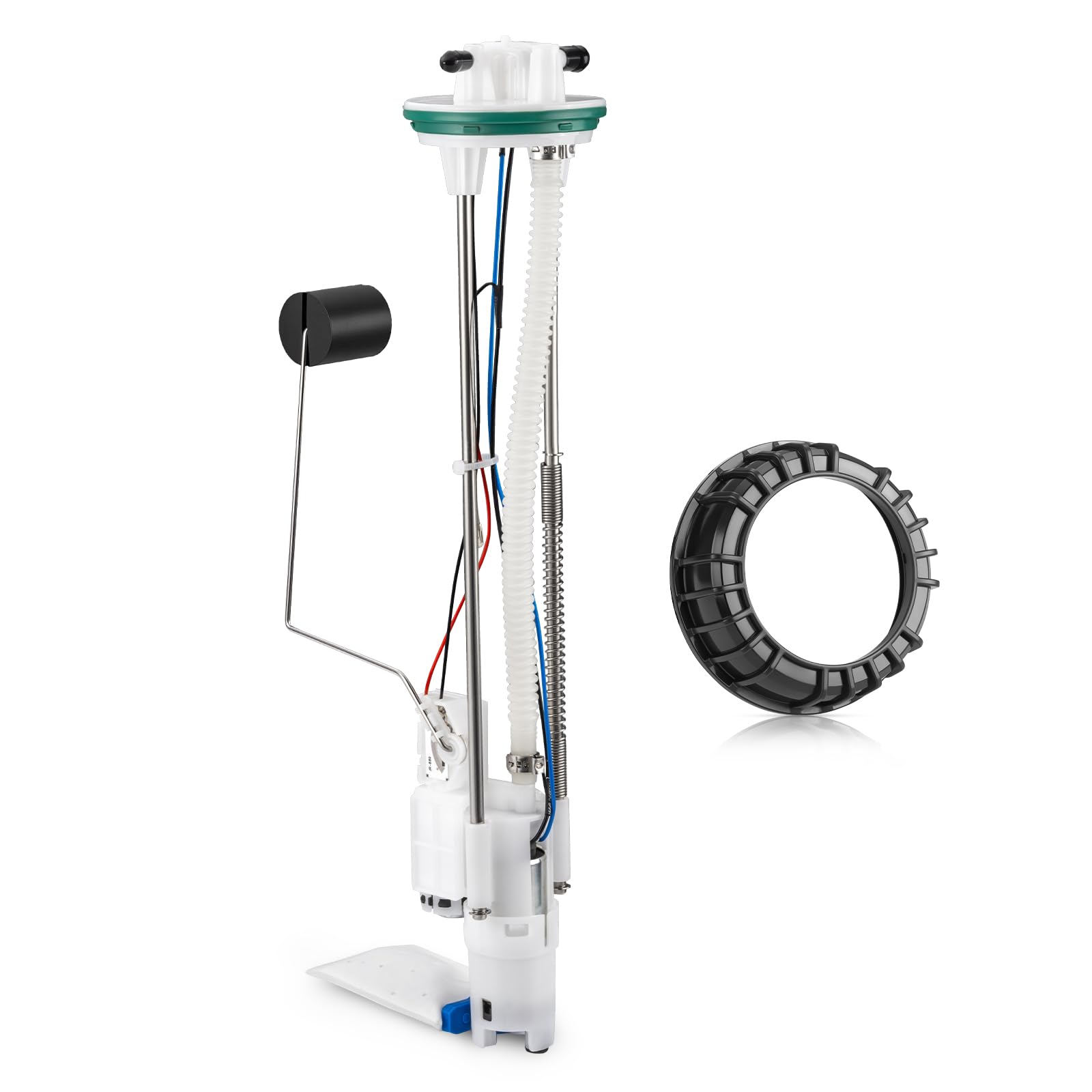 zozoye pump beside ruler showing compact size for easy replacement benefit