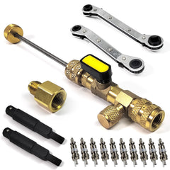 ZPSNDP core removal tool front view showing durable brass and non-slip handle for reliable service