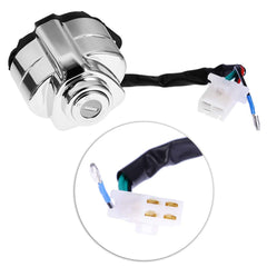 Zreneyfex ignition switch close-up showing key slot and rubber release for smooth operation