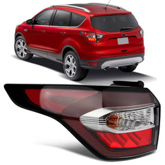 ZSBMP left rear tail light front view showing clean fit and restored visibility